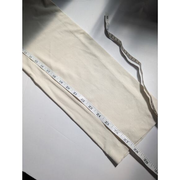 Eileen Fisher Pants Medium Ivory Knit Straight Leg Casual Career - Picture 8 of 8